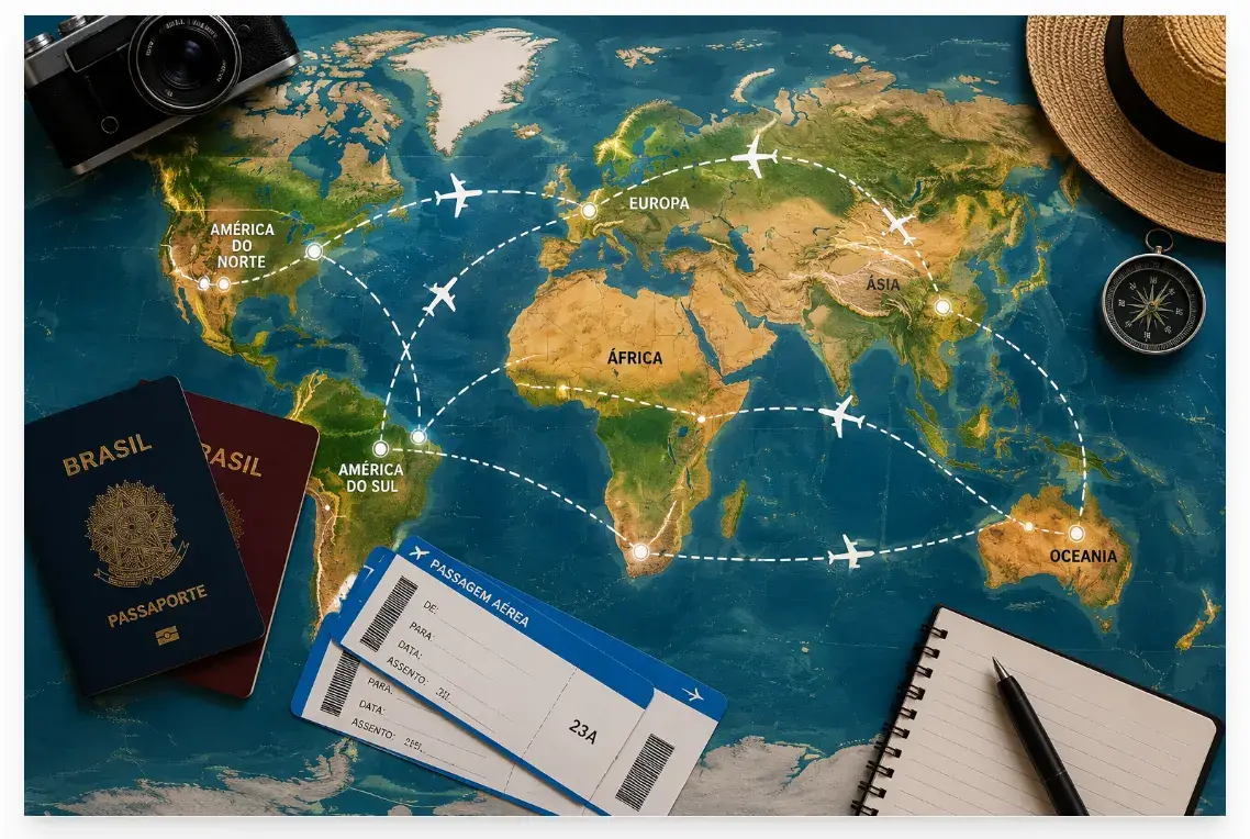 Um bom planejamento conecta destinos, economiza dinheiro e transforma uma viagem em uma experiência inesquecível.