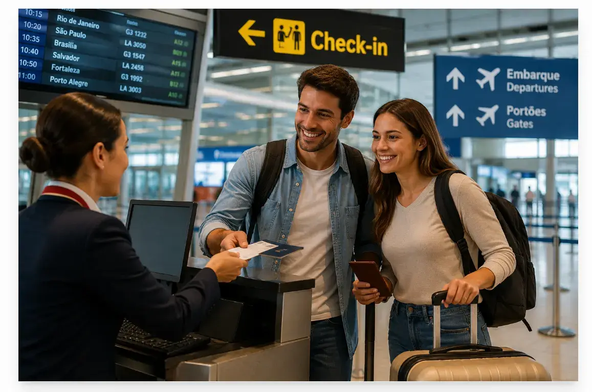 Check-in feito, malas prontas e a viagem dos sonhos está prestes a começar!