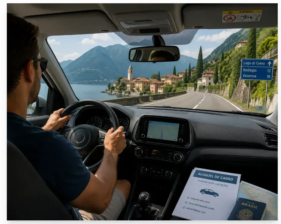 Explorar a Europa de carro é uma das melhores formas de conhecer paisagens incríveis no seu próprio ritmo.
