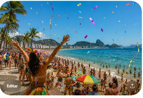 Carnaval na praia: a combinação perfeita de sol, alegria e muita diversão à beira-mar!