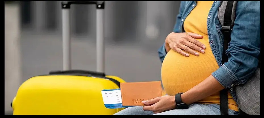 Gravida no aeroporto