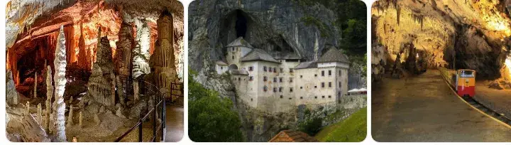 Caverna de Postojna e Castelo de Predjama