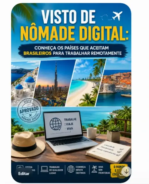Visto de Nômade Digital: Conheça os Países Que Aceitam Brasileiros Para Trabalhar Remotamente