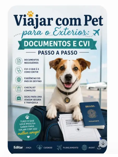 Viajar com Pet para o Exterior: Documentos e CVI Passo a Passo