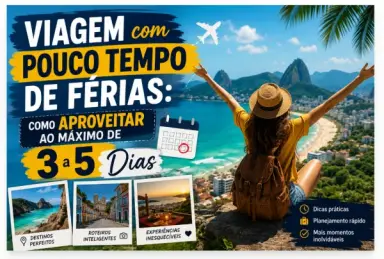 Viagem com Pouco Tempo de Férias: Como Aproveitar ao Máximo de 3 a 5 Dias