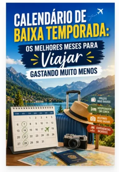 Calendário de Baixa Temporada: Os Melhores Meses Para Viajar Gastando Muito Menos