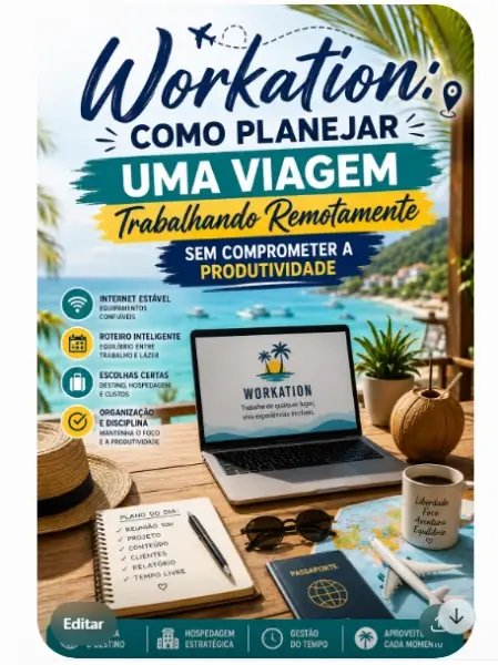 Workation: Como Planejar Uma Viagem Trabalhando Remotamente Sem Comprometer a Produtividade