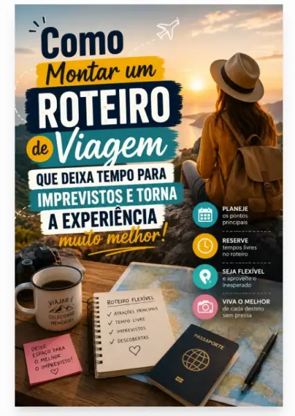 Como Montar um Roteiro de Viagem Que Deixa Tempo Para Imprevistos e Torna a Experiência Muito Mais Leve