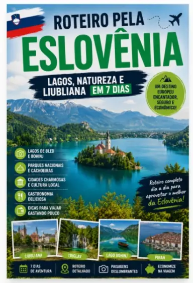 Roteiro pela Eslovênia: Lagos, Natureza e Liubliana em 7 Dias