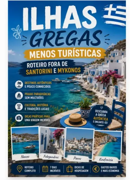 Ilhas Gregas Menos Turísticas: Roteiro Fora de Santorini e Mykonos