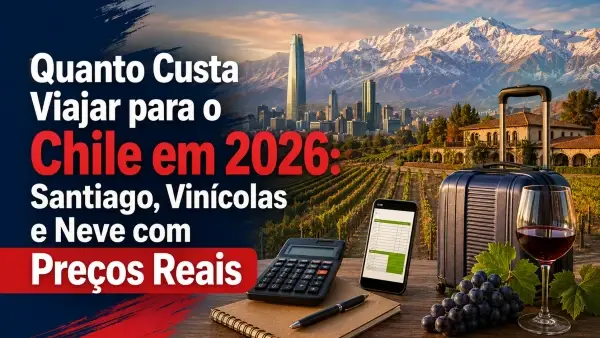 Quanto Custa Viajar para o Chile em 2026: Santiago, Vinícolas e Neve com Preços Reais