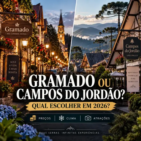 Gramado ou Campos do Jordão: Qual Escolher em 2026? Comparativo de Preços, Clima e Atrações