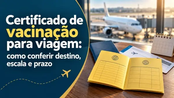 Certificado de vacinação para viagem: como conferir destino, escala e prazo