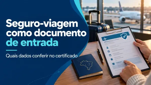 Seguro-viagem como documento de entrada: quais dados conferir no certificado