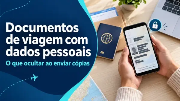 Documentos de viagem com dados pessoais: o que ocultar ao enviar cópias