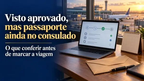 Visto aprovado, mas passaporte ainda no consulado: o que conferir antes de marcar a viagem