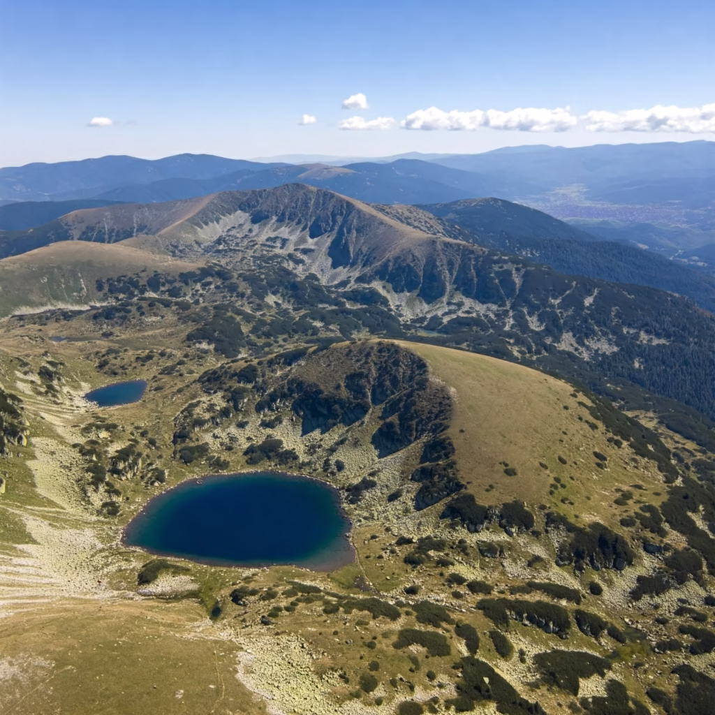 Montanhas Rila na Bulgária