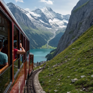 Passeio de trem no Monte Generoso