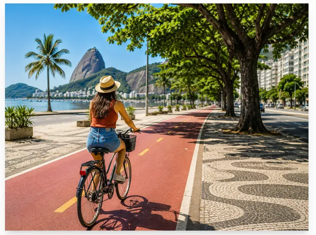 Pedalar é uma forma sustentável, econômica e prazerosa de conhecer cada cantinho do destino.