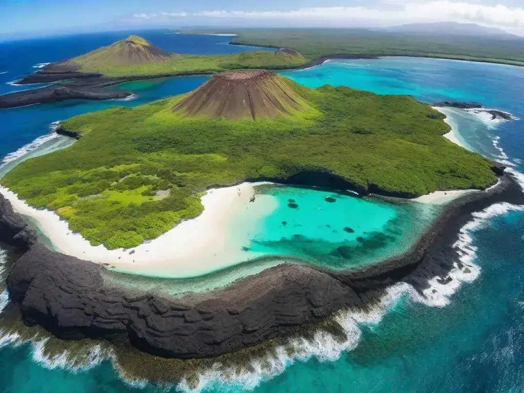 🇪🇨 Galápagos, Equador: onde a força dos vulcões encontra o azul infinito do Pacífico, criando um dos paraísos naturais mais espetaculares do mundo.