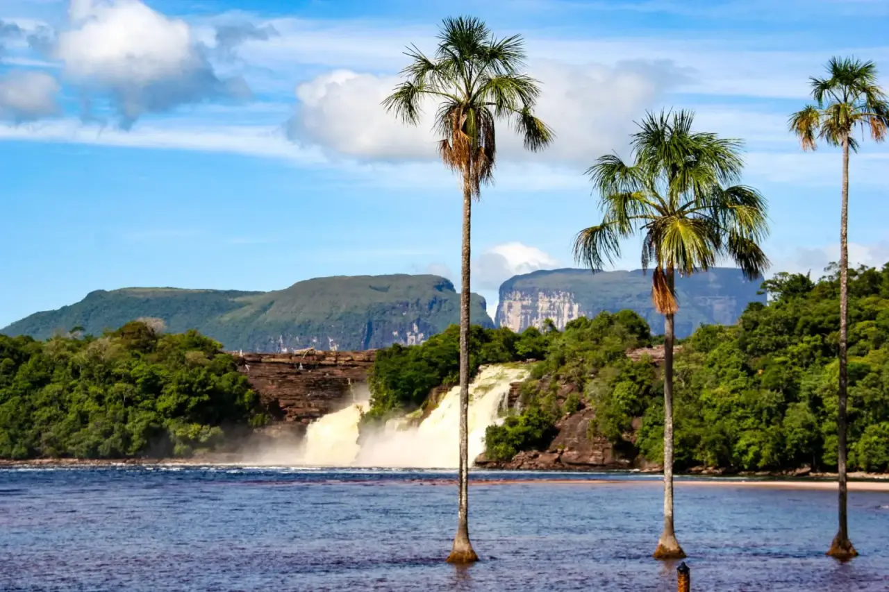 🇻🇪 Canaima, Venezuela: um paraíso selvagem onde a força das águas encontra a grandiosidade da natureza. Um lugar que parece ter saído de um sonho.