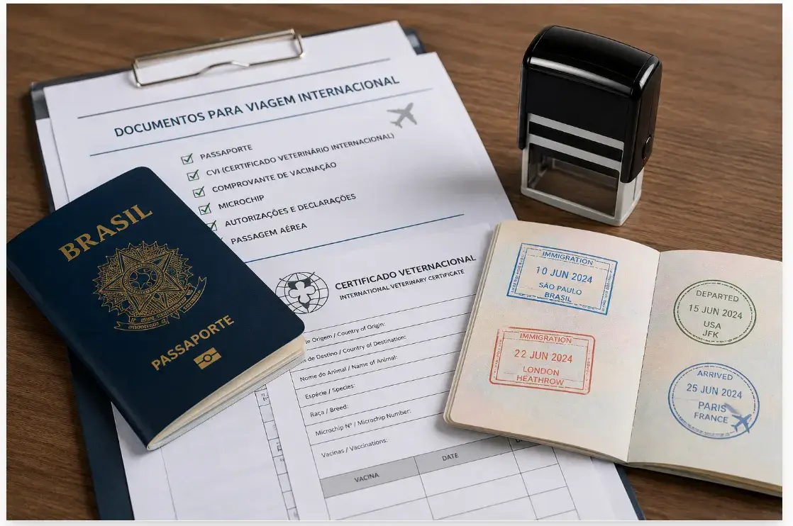 Organize seus documentos e viaje para o exterior com mais tranquilidade e segurança.