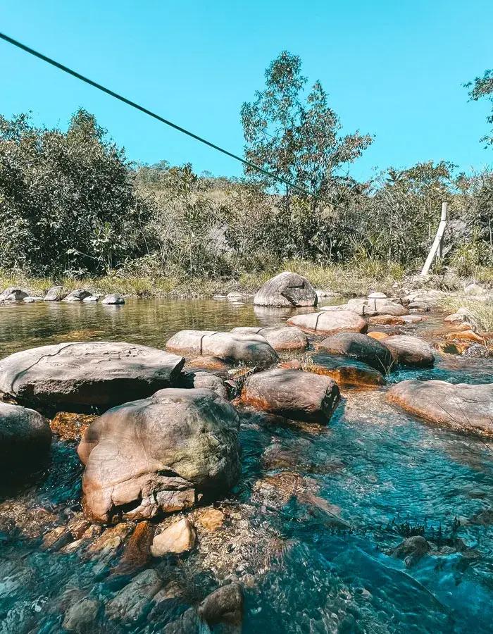 Cachoeira Santa Bárbara, na Chapada dos Veadeiros
