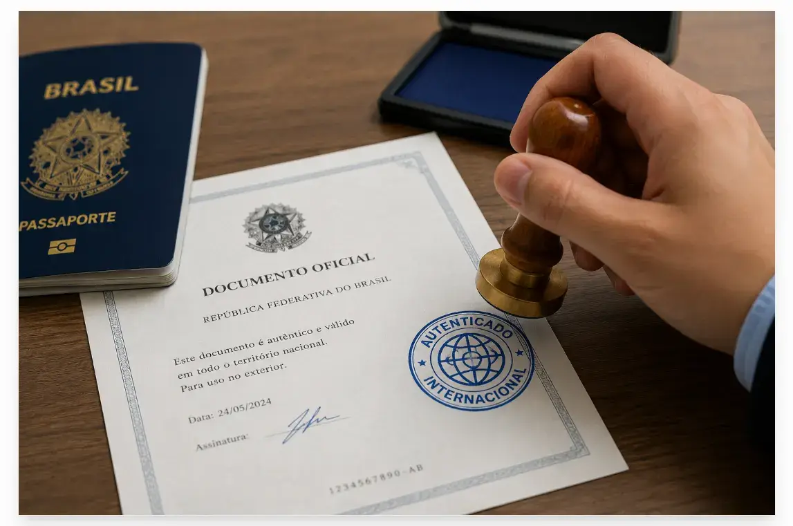 Um selo internacional pode ser essencial para validar documentos e evitar problemas na sua viagem ao exterior.