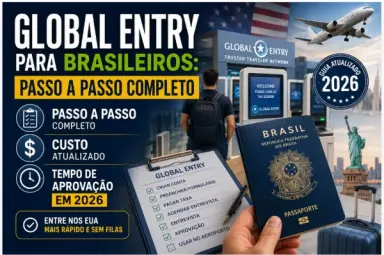 Global Entry para Brasileiros: Passo a Passo Completo, Custo e Tempo de Aprovação em 2026