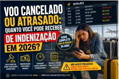 Voo Cancelado ou Atrasado: Quanto Você Pode Receber de Indenização em 2026? (Guia Completo com as Regras da ANAC)