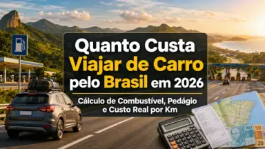 Quanto Custa Viajar de Carro pelo Brasil em 2026: Cálculo de Combustível, Pedágio e Custo Real por Km