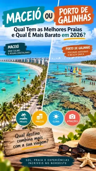 Maceió ou Porto de Galinhas: Qual Tem as Melhores Praias e Qual É Mais Barato em 2026?