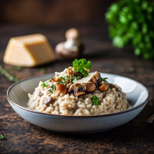 Risoto de cogumelos