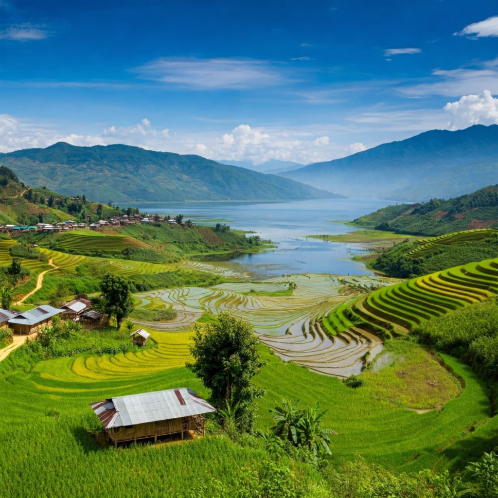 Trilha de Kalaw a Inle Lake (Myanmar)