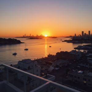 Pôr do Sol na Orla da Cidade