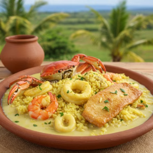 Arroz de Cuxá e o Peixe Fresco