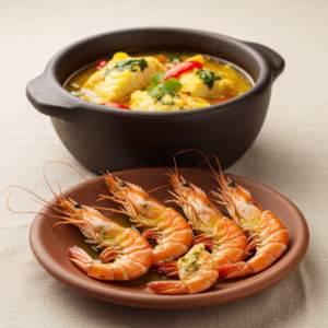 Moqueca de Peixe ou o Camarão Grelhado