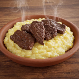 Carne de Sol com Macaxeira