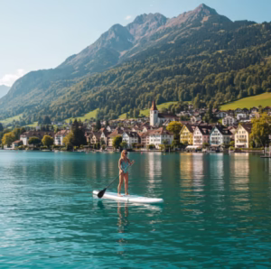 Stand-Up Paddle no Lago Thun