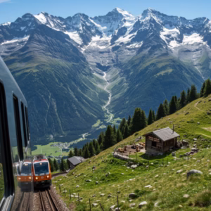 Trem para Rochers-de-Naye