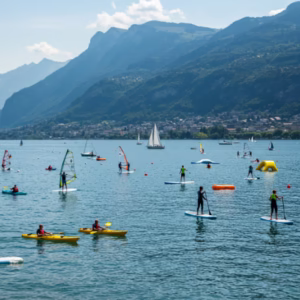 Esportes Aquáticos no Lago