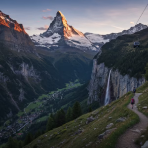 Trilhas nos Alpes